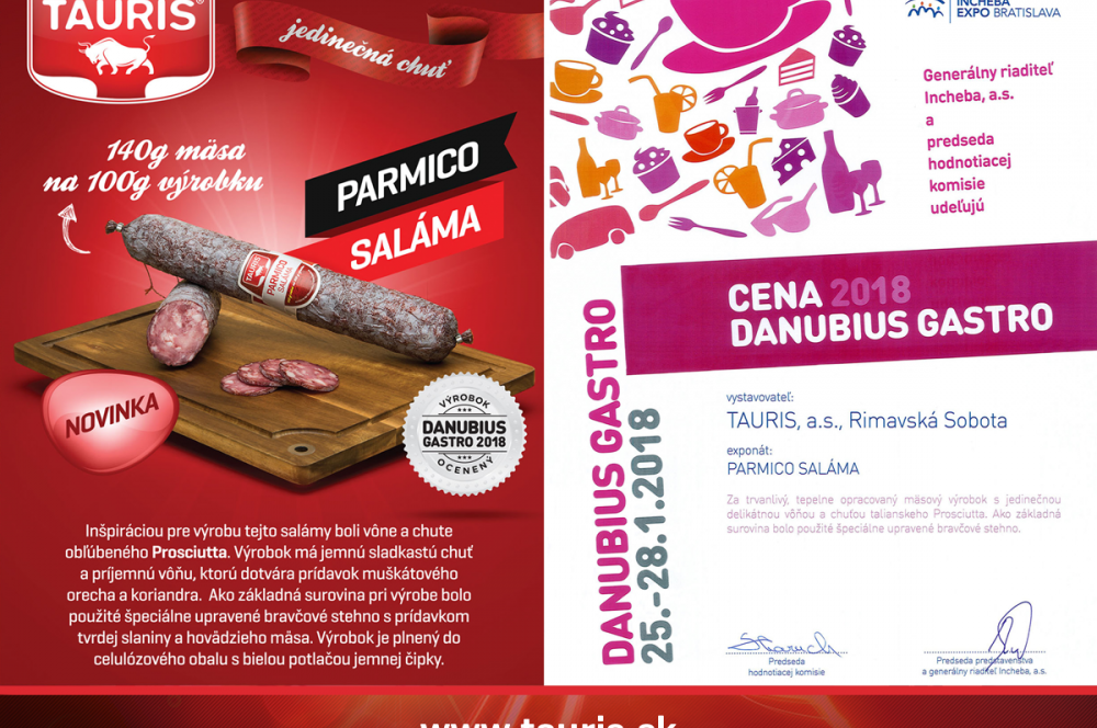DANUBIUS GASTRO AWARD 2018 - PARMICO SALAMI