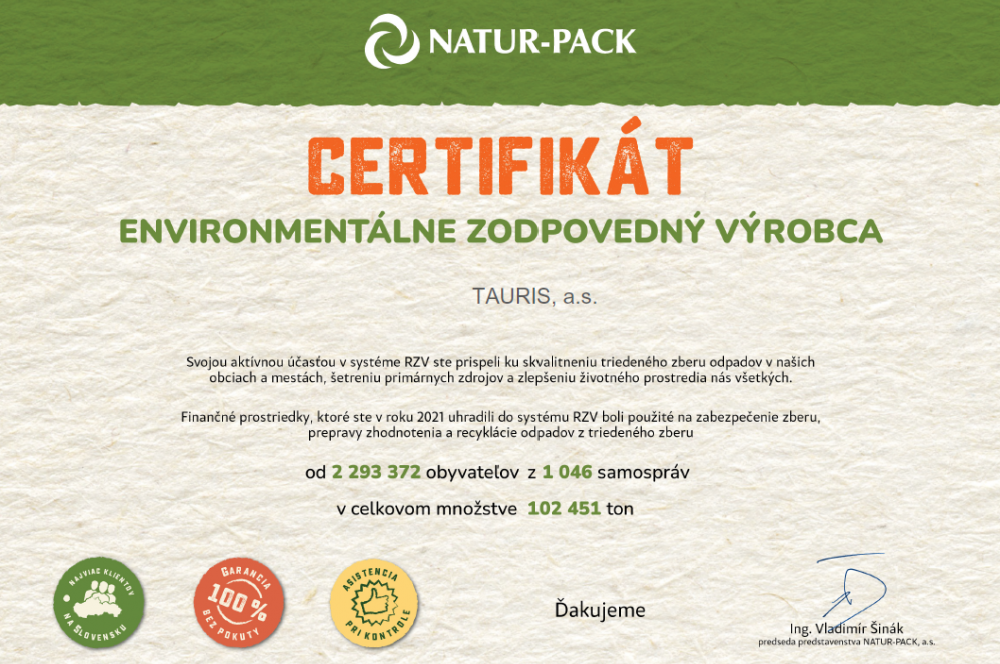 Enviromentálne zodpovedný výrobca