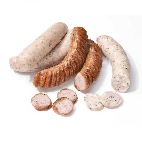 GRILL SAUSAGE WITH WILD GARLIC