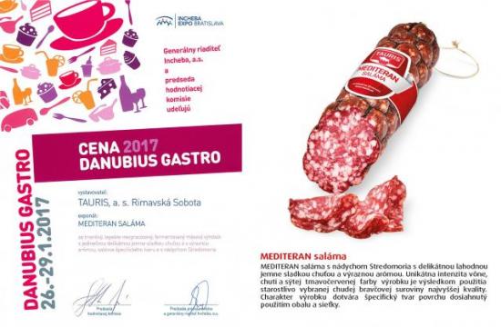 CENA DANUBIUS GASTRO 2017