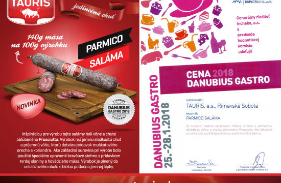 CENA DANUBIUS GASTRO 2018 - PARMICO SALÁMA