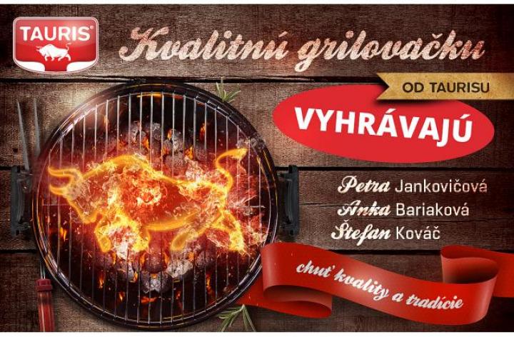 VYHODNOTENIE SÚTAŽE "KVALITNÁ GRILOVAČKA OD TAURISU"