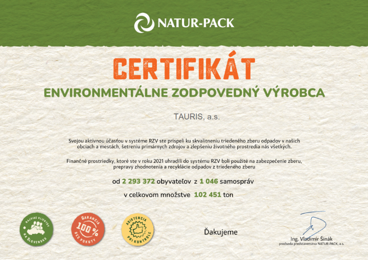 Enviromentálne zodpovedný výrobca