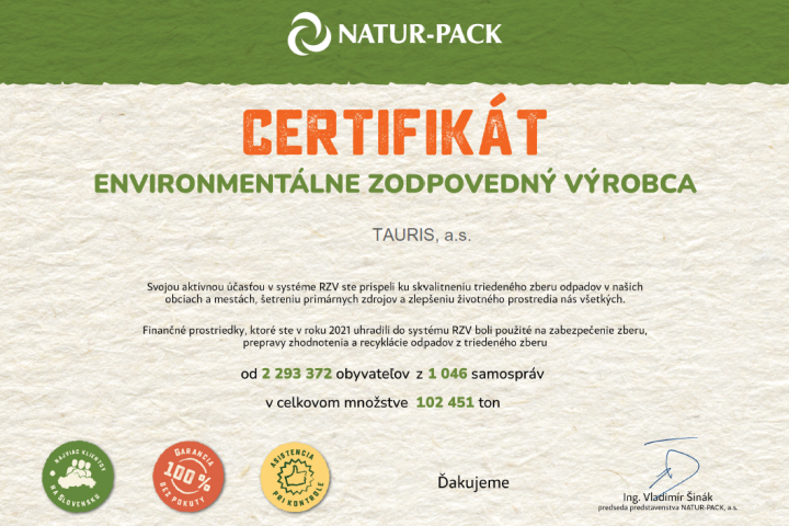 Enviromentálne zodpovedný výrobca