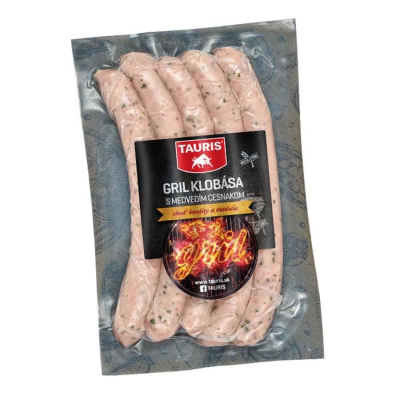 Gril klobása s medvedím cesnakom